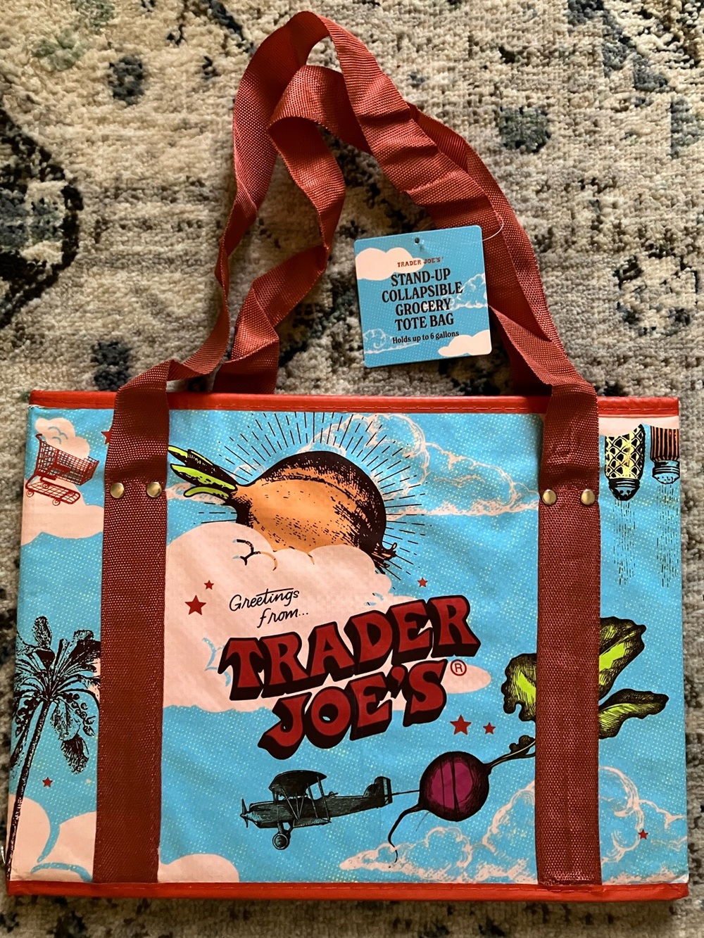Trader Joe’s Stand-Up Collapsable Grocery Tote